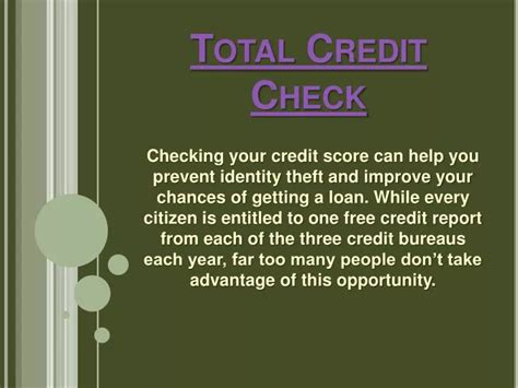 credit check total|is credit check total accurate.